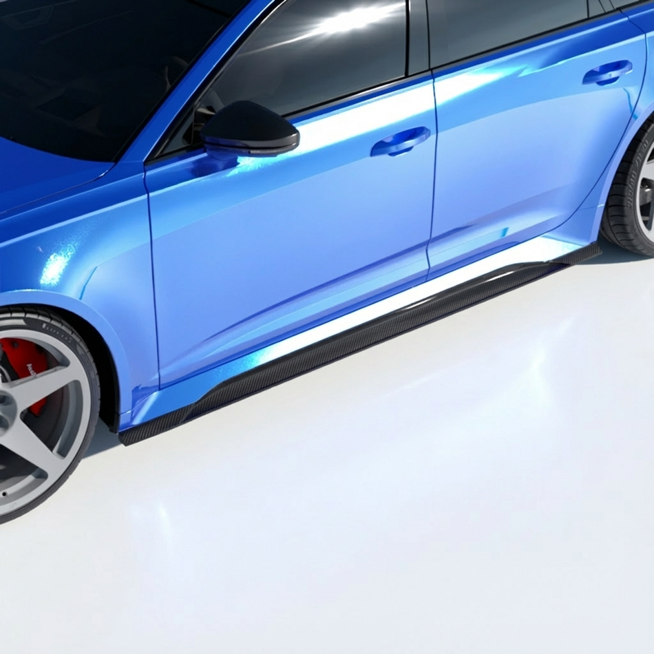 AUDI RS6/RS7 C8 AVANT CARBON FIBRE SIDE SKIRTS - CT DESIGN V2