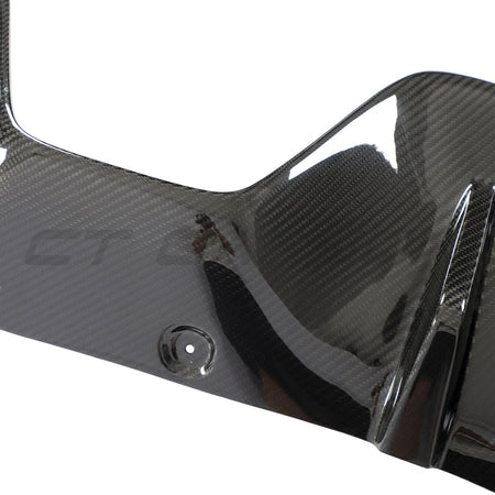 TOYOTA SUPRA 2019+ A90 CARBON FIBRE DIFFUSER ADD ON-Diffuser-CT CARBON-CT Carbon - High-quality carbon fiber and gloss black aerodynamic parts for premium sports and luxury vehicles.