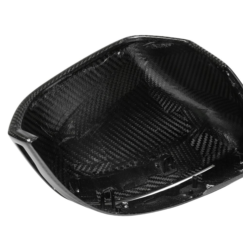BMW M5 G90, 5 SERIES & i5 M60 G60 PRE-PREG CARBON FIBRE MIRRORS V2 - LHD-Accessories-CT CARBON-CT Carbon - High-quality carbon fiber and gloss black aerodynamic parts for premium sports and luxury vehicles.