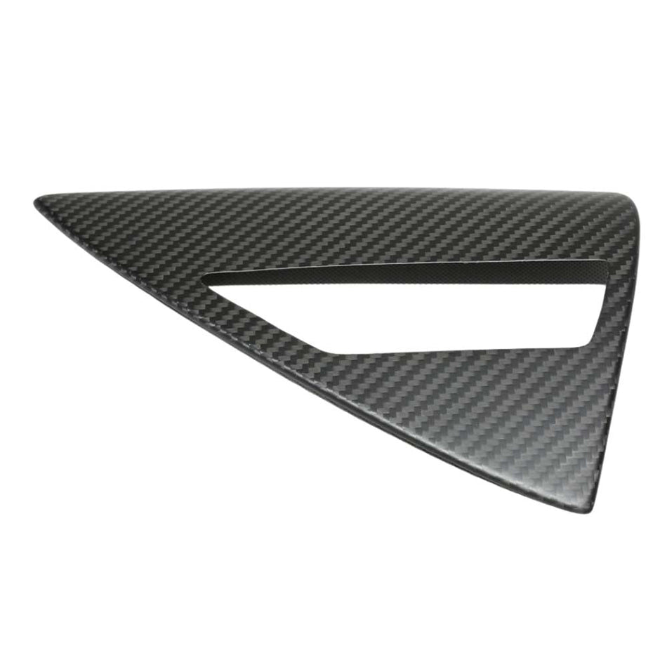 TESLA MODEL Y 2025+ FACELIFT MATTE DRY CARBON FIBRE CHARGING LAMP COVER - V1