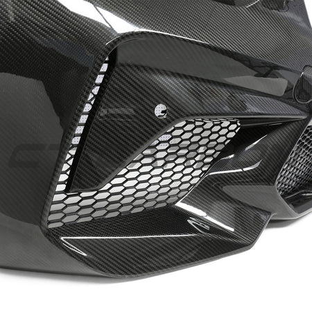 BMW F87 M2C CARBON PRE-PREG FIBRE FRONT BUMPER-Bumper-CT CARBON-CT Carbon - High-quality carbon fiber and gloss black aerodynamic parts for premium sports and luxury vehicles.