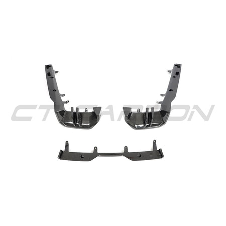 BMW 5 SERIES G60 & i5 2023+ CARBON FIBRE DIFFUSER - MP-Diffuser-CT CARBON-CT Carbon - High-quality carbon fiber and gloss black aerodynamic parts for premium sports and luxury vehicles.