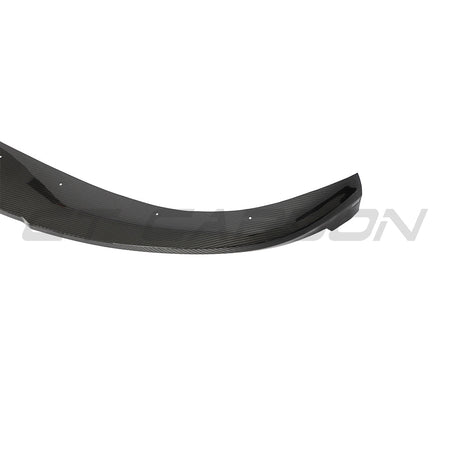 PORSCHE TAYCAN / TAYCAN 4 / TAYCAN 4S / TAYCAN GTS 2019+ CARBON FIBRE SPLITTER-Splitter-CT CARBON-CT Carbon - High-quality carbon fiber and gloss black aerodynamic parts for premium sports and luxury vehicles.