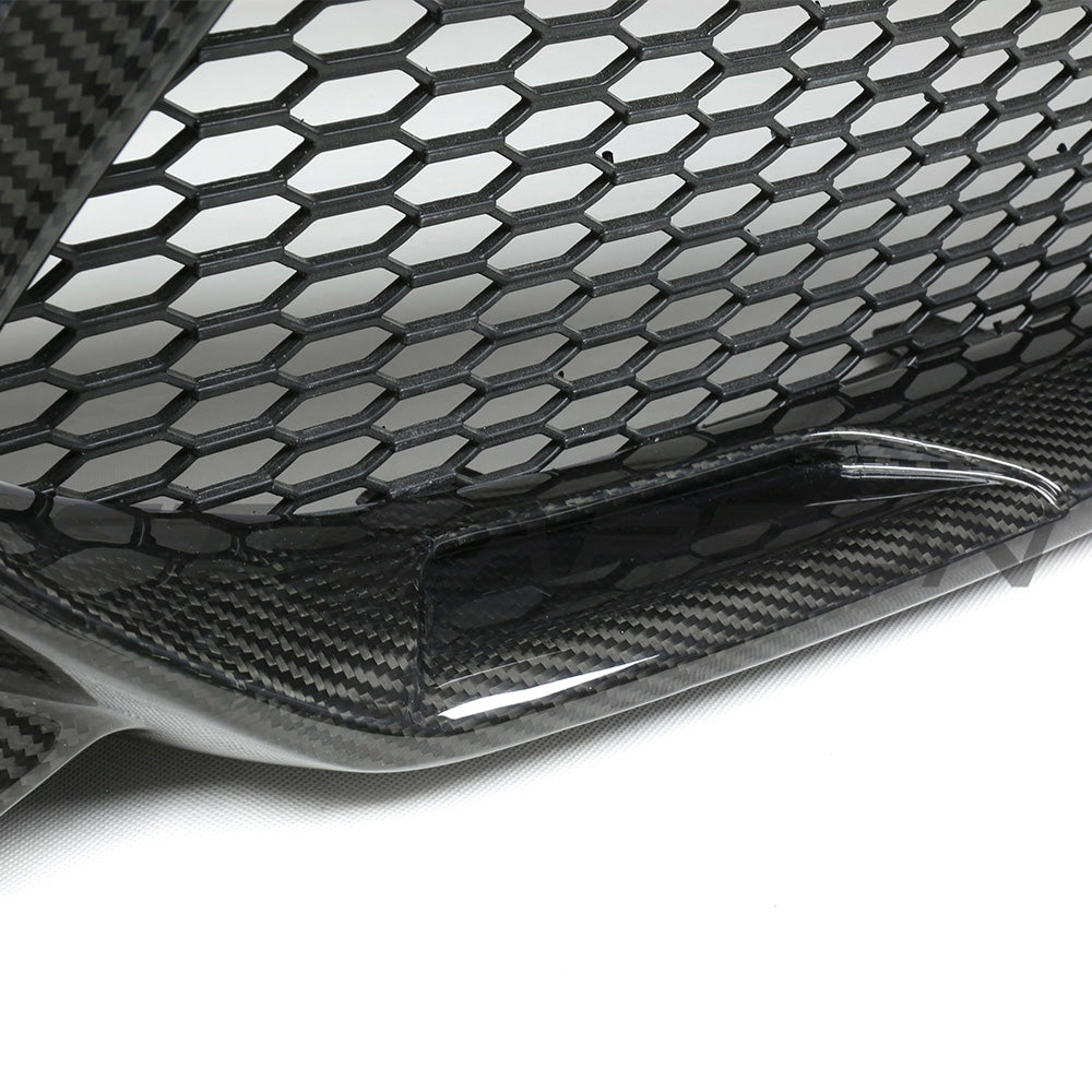 BMW F87 M2C CARBON PRE-PREG FIBRE FRONT BUMPER-Bumper-CT CARBON-CT Carbon - High-quality carbon fiber and gloss black aerodynamic parts for premium sports and luxury vehicles.
