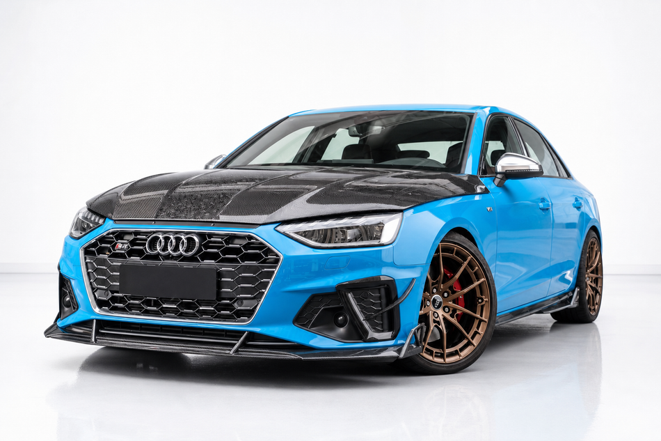 Audi A4 S-Line S4 B9.5 Carbon Fibre Front Bumper Lip