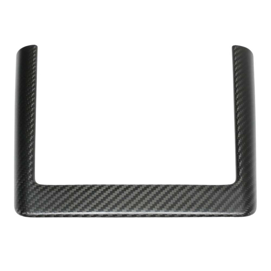 TESLA MODEL Y 2025+ FACELIFT MATTE DRY CARBON WIRELESS CHARGER FRAME COVER - V1