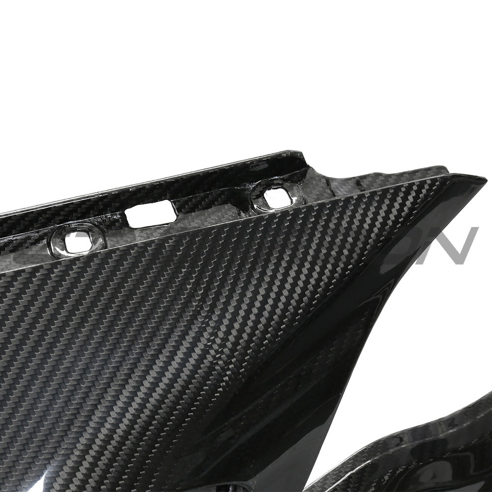BMW F87 M2C CARBON PRE-PREG FIBRE FRONT BUMPER-Bumper-CT CARBON-CT Carbon - High-quality carbon fiber and gloss black aerodynamic parts for premium sports and luxury vehicles.