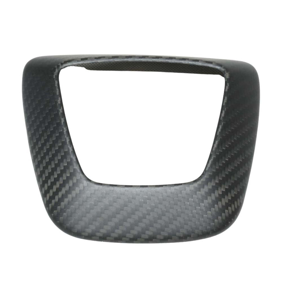 TESLA MODEL Y 2025+ FACELIFT MATTE DRY CARBON FIBRE STEERING WHEEL AIRBAG COVER - V1