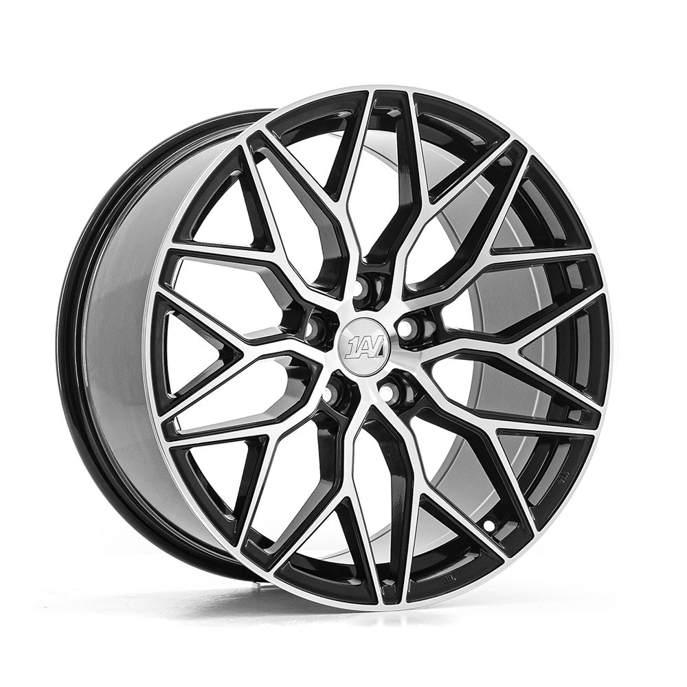 1AV ZX12 19x8.5 ET25 5x114.3 Gloss Black & Polished