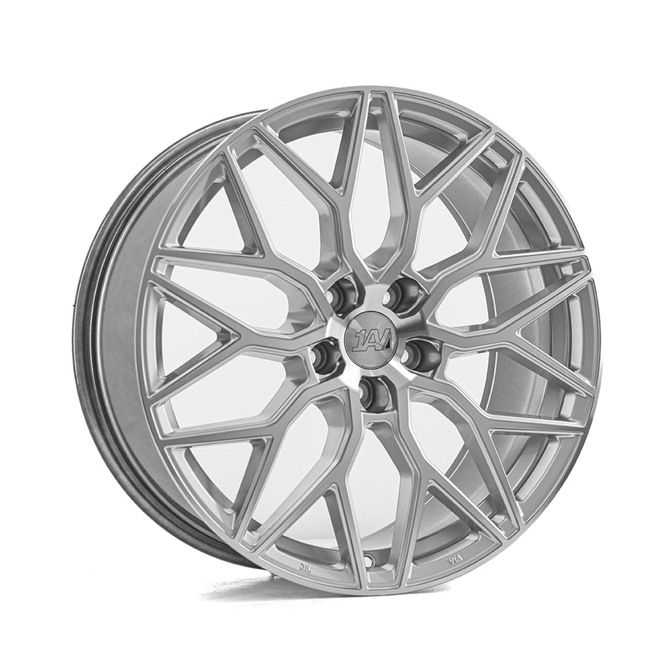 1AV ZX12 19x8.5 ET40 5x115 Gloss Silver & Polished