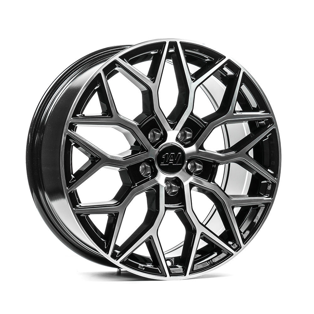 1AV ZX12T 18x8 ET40 5x112 Gloss Black & Polished