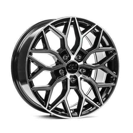 1AV ZX12T 18x8 ET40 5x115 Gloss Black & Polished