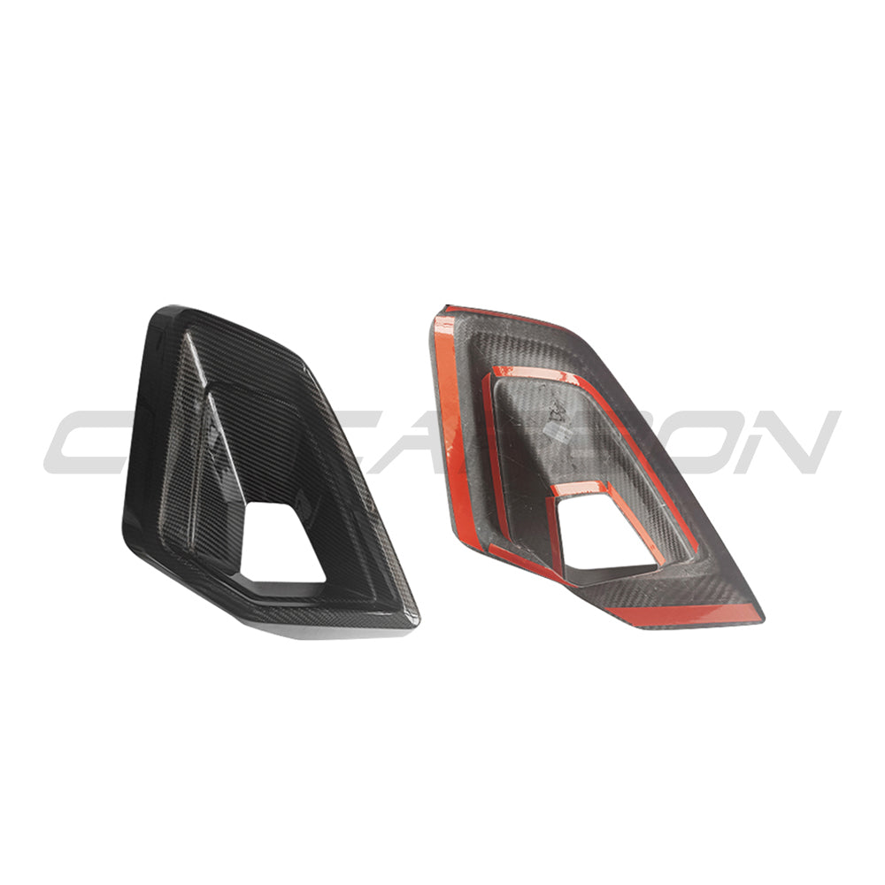 BMW G05 X5 LCI 2024+ LCI CARBON FIBRE FRONT DUCT ADD ON-Accessories-CT CARBON-CT Carbon - High-quality carbon fiber and gloss black aerodynamic parts for premium sports and luxury vehicles.