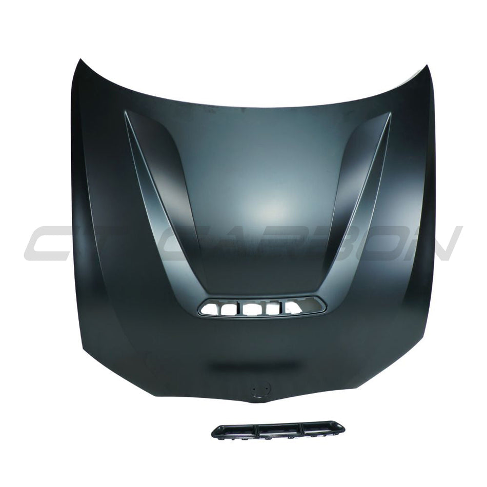 BMW 3 SERIES G20/G21 2018+ ALLUMINIUM BONNET - GTS STYLE-Bonnet-CT CARBON-CT Carbon - High-quality carbon fiber and gloss black aerodynamic parts for premium sports and luxury vehicles.