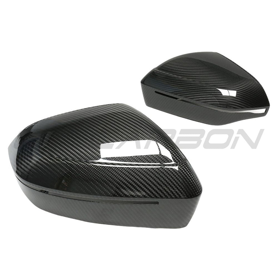 BMW M5 G90, 5 SERIES & i5 M60 G60 PRE-PREG CARBON FIBRE MIRRORS V2 - LHD-Accessories-CT CARBON-CT Carbon - High-quality carbon fiber and gloss black aerodynamic parts for premium sports and luxury vehicles.