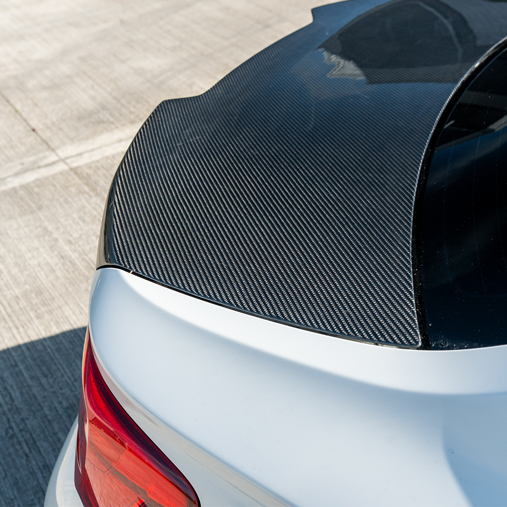 BMW M2 / M2C F87 & F22 2 SERIES CARBON FIBRE BOOTLID - MP STYLE-Bootlid-CT CARBON-CT Carbon - High-quality carbon fiber and gloss black aerodynamic parts for premium sports and luxury vehicles.