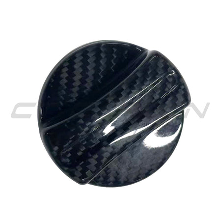 BMW 2010+ CARBON FIBRE FUEL CAP COVER-Accessories-CT CARBON-CT Carbon - High-quality carbon fiber and gloss black aerodynamic parts for premium sports and luxury vehicles.