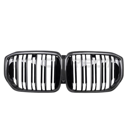BMW X5 G05 LCI DOUBLE SLAT CARBON FIBRE FRONT GRILLE-Grille-CT CARBON-CT Carbon - High-quality carbon fiber and gloss black aerodynamic parts for premium sports and luxury vehicles.