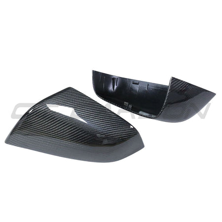 TESLA MODEL S 2013-2020 CARBON FIBRE MIRRORS-Accessories-CT CARBON-CT Carbon - High-quality carbon fiber and gloss black aerodynamic parts for premium sports and luxury vehicles.