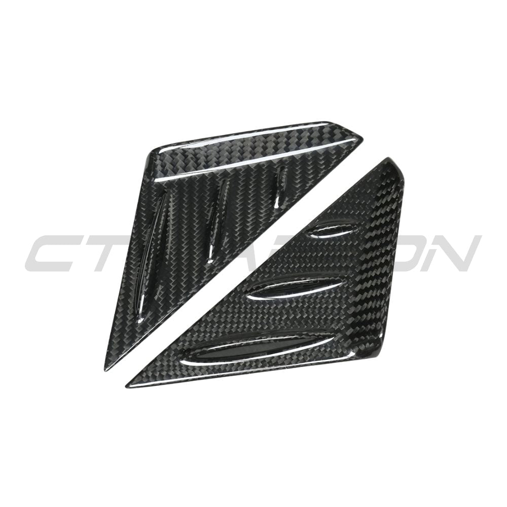 PORSCHE 911 & CAYMAN CARBON FIBRE A PILLAR TRIM-Accessories-CT CARBON-CT Carbon - High-quality carbon fiber and gloss black aerodynamic parts for premium sports and luxury vehicles.