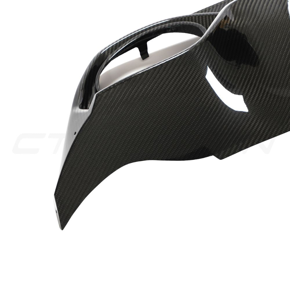 AUDI RS3 8Y 2022-2024 SALOON CARBON FIBRE DIFFUSER - CT DESIGN-Diffuser-CT CARBON-CT Carbon - High-quality carbon fiber and gloss black aerodynamic parts for premium sports and luxury vehicles.
