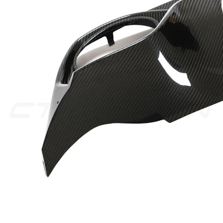 AUDI RS3 8Y 2022-2024 SALOON CARBON FIBRE DIFFUSER - CT DESIGN-Diffuser-CT CARBON-CT Carbon - High-quality carbon fiber and gloss black aerodynamic parts for premium sports and luxury vehicles.