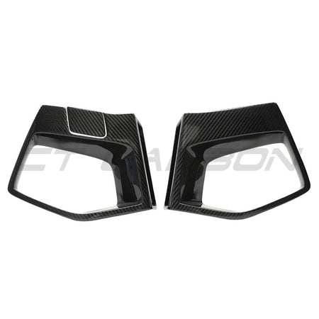 BMW X3M/X4M F97/F98 LCI 2022+ CARBON FIBRE FRONT BUMPER MIDDLE TRIM-Accessories-CT CARBON-CT Carbon - High-quality carbon fiber and gloss black aerodynamic parts for premium sports and luxury vehicles.