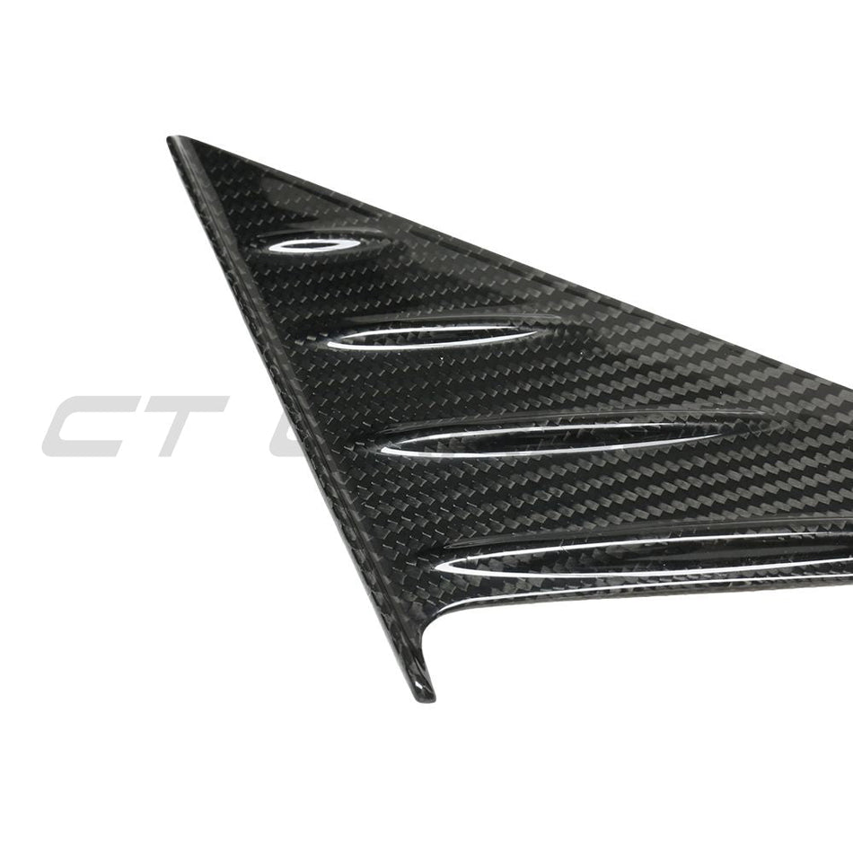 BMW M4 G82/G83 CARBON FIBRE MIRROR PILLAR TRIM-Accessories-CT CARBON-CT Carbon - High-quality carbon fiber and gloss black aerodynamic parts for premium sports and luxury vehicles.