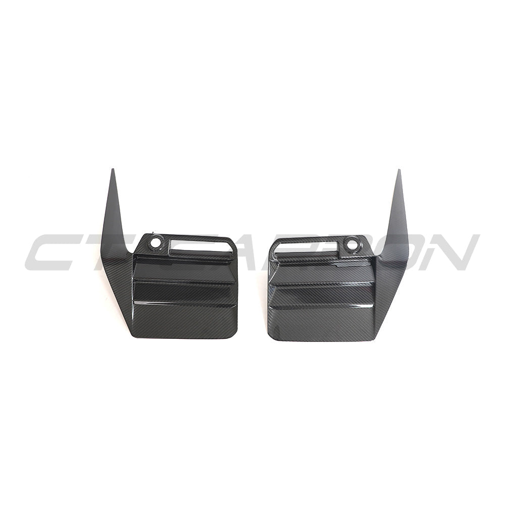 BMW G87 M2 2023+ CARBON FIBRE REAR BUMPER TRIM - V2-Accessories-CT CARBON-CT Carbon - High-quality carbon fiber and gloss black aerodynamic parts for premium sports and luxury vehicles.