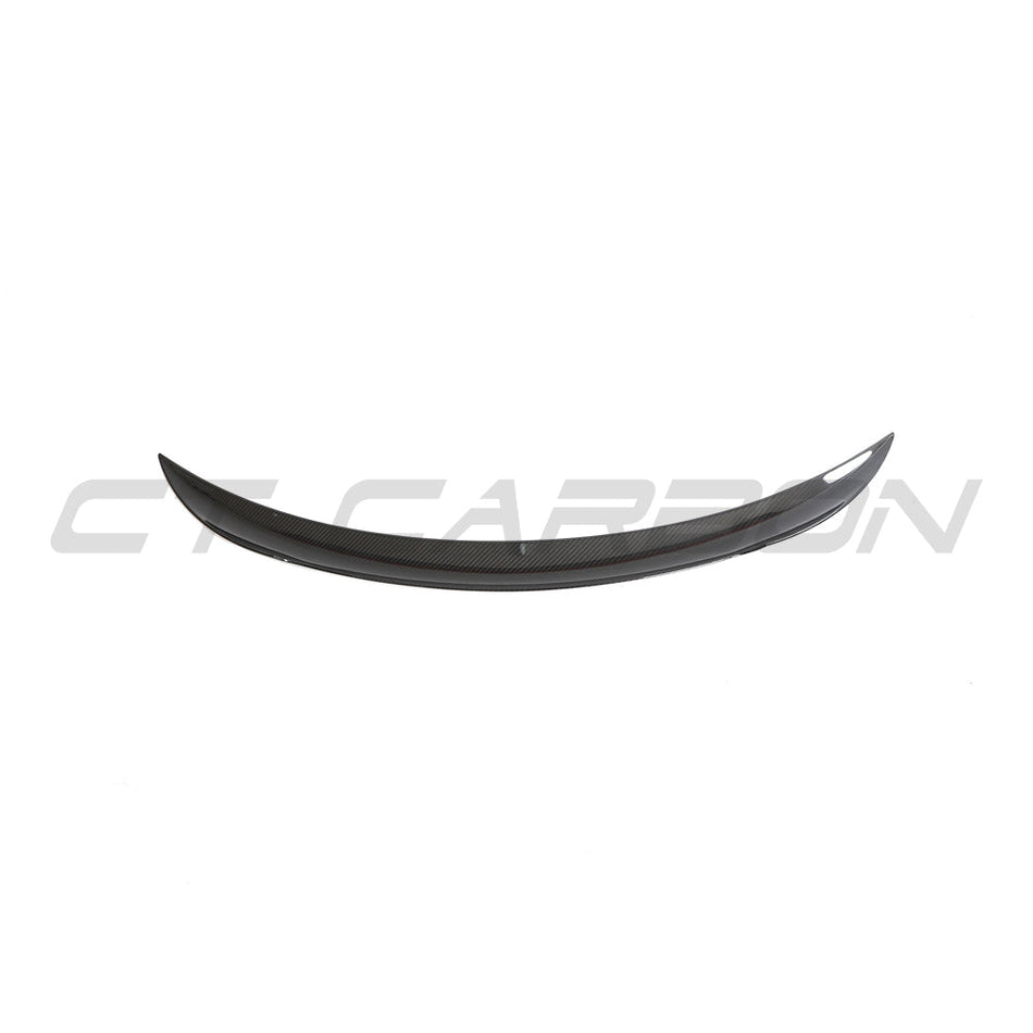 TESLA MODEL 3 2023+ CARBON FIBRE SPOILER - V2-Spoiler-CT CARBON-CT Carbon - High-quality carbon fiber and gloss black aerodynamic parts for premium sports and luxury vehicles.