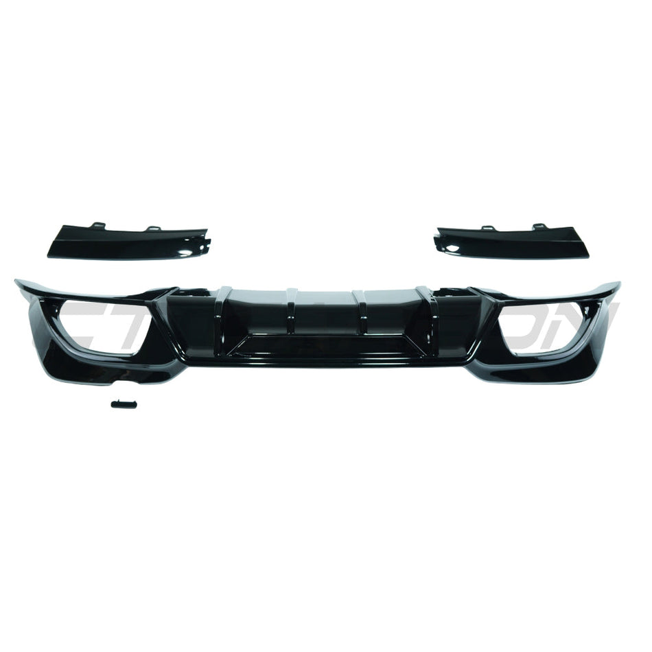 BMW 3 SERIES G20/G21 2018-2022 PRE-LCI GLOSS BLACK DIFFUSER AND TIPS - V3