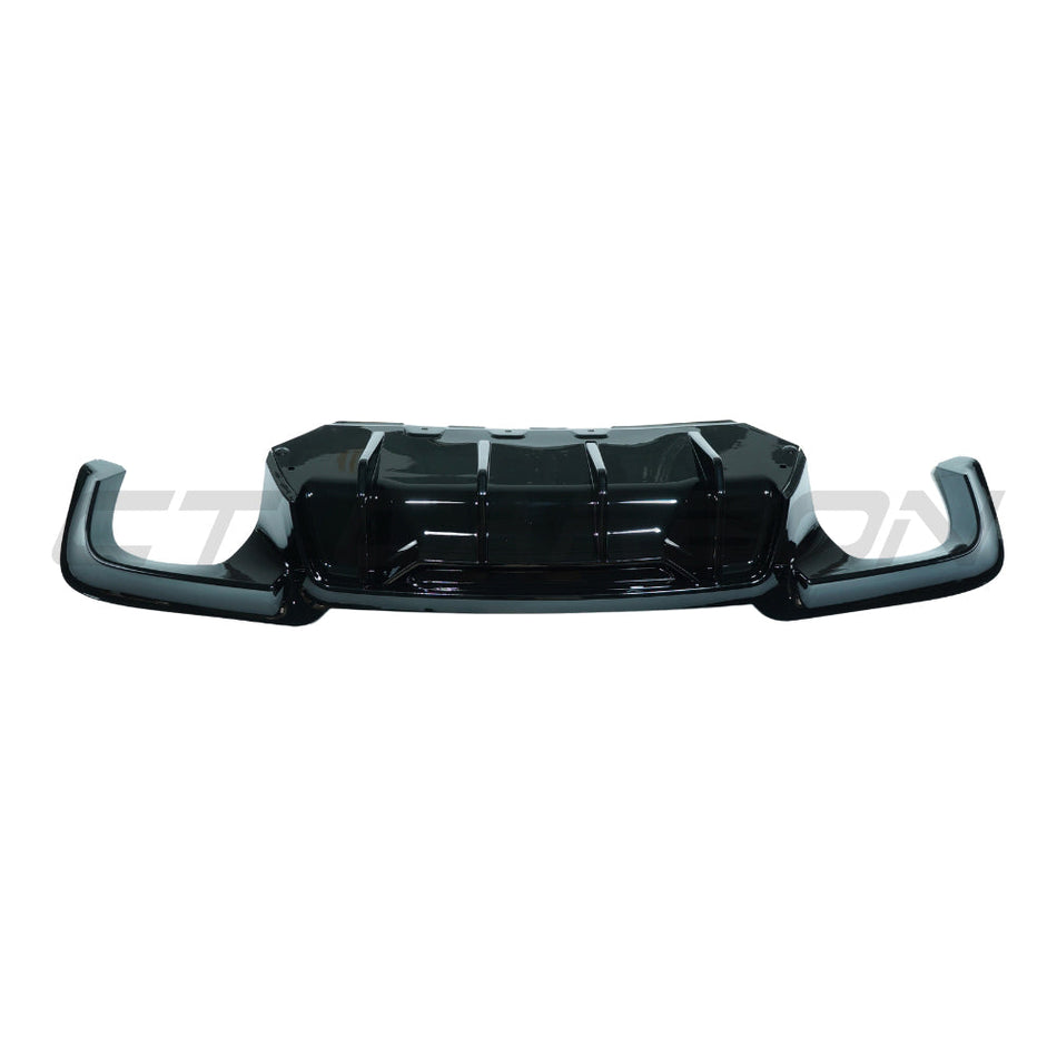 BMW 5 SERIES F10/F11 2011-2017 GLOSS BLACK DIFFUSER - QUAD TIP