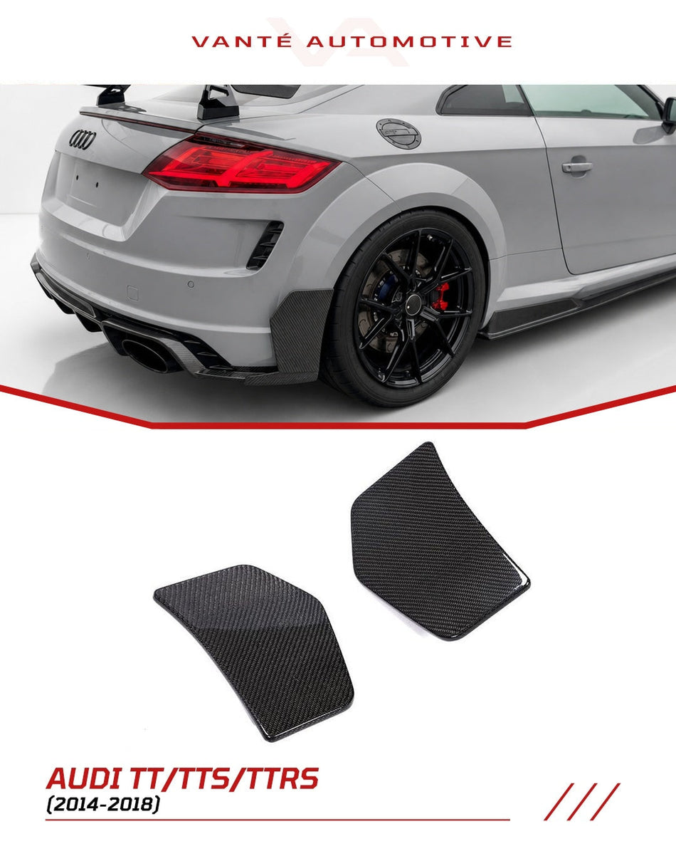 Audi TT/TTS/TTRS 8S Carbon Fiber Rear Bumper Blades/Fins