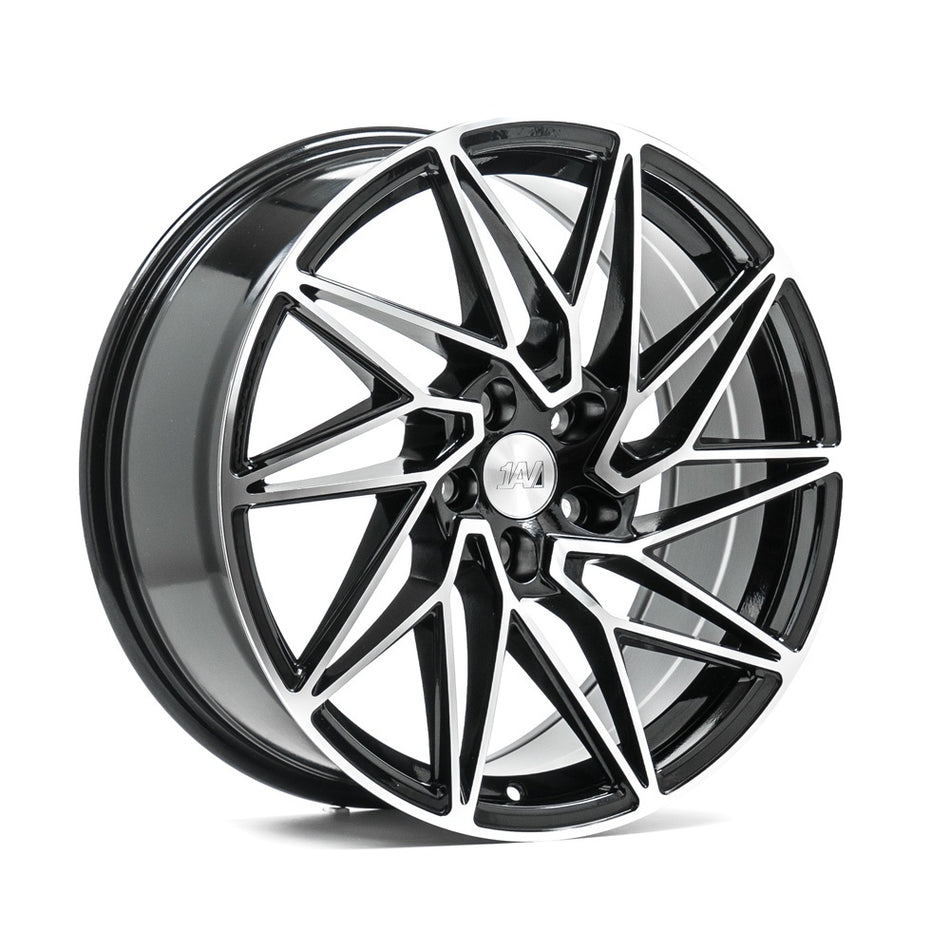 1AV ZX10 18x8 ET40 5x120 Gloss Black & Polished