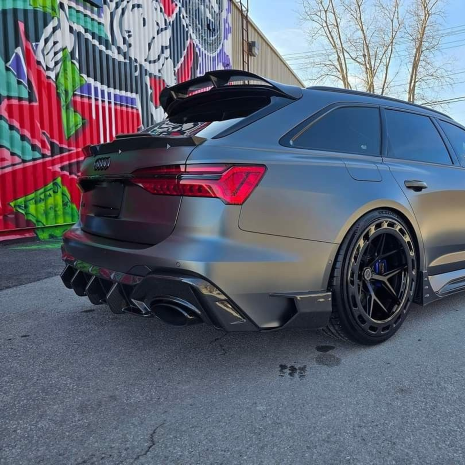 Audi RS6 C8 Carbon Fiber Roof Spoiler Wing V2