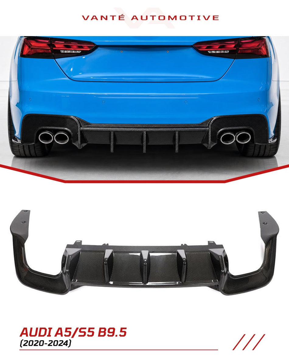 Audi A4 S-Line / S4 B9.5 Carbon Fibre Rear Diffuser