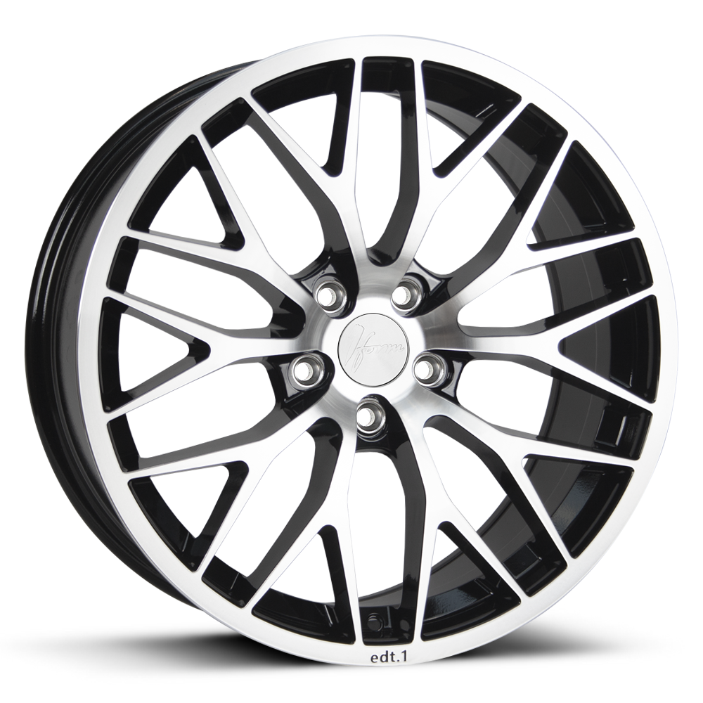 1Form Edition 1 19x8.5 ET30-45 5xBLANK Gloss Black with Polished Face