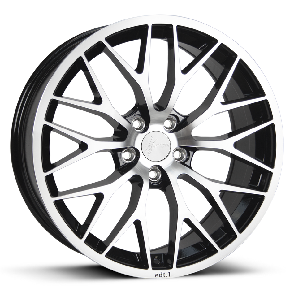 1Form Edition 1 19x8.5 ET30-45 5xBLANK Gloss Black with Polished Face