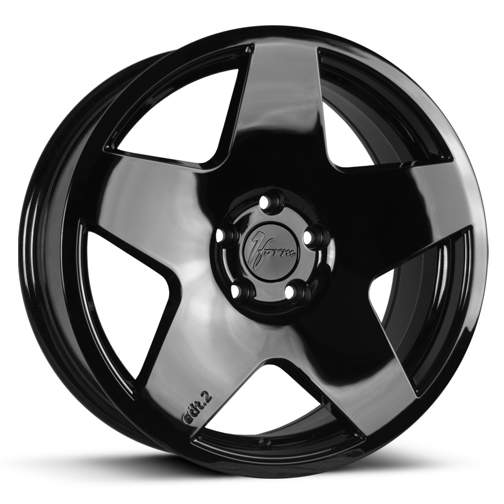 1Form Edition.2 (EDT.2) 18x8.5 ET35 5x100 Gloss Black