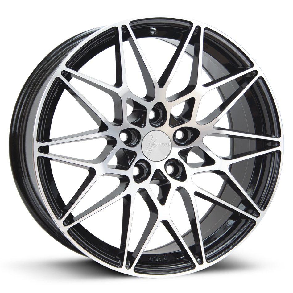 1Form Edition.6 (EDT.6) 18x8.5 ET44 5x112 Gloss Black with Polished Face