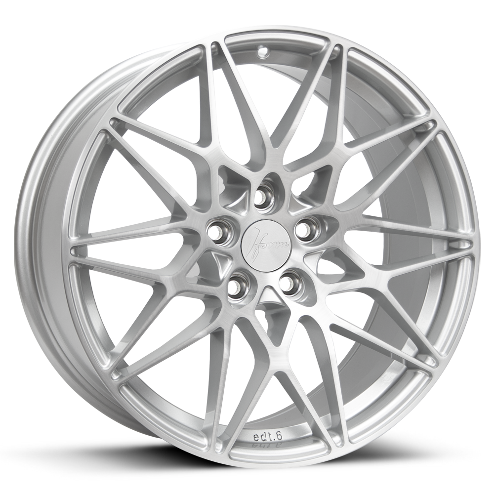 1Form Edition.6 (EDT.6) 18x8.5 ET20-45 5xBLANK Brushed Pure Silver