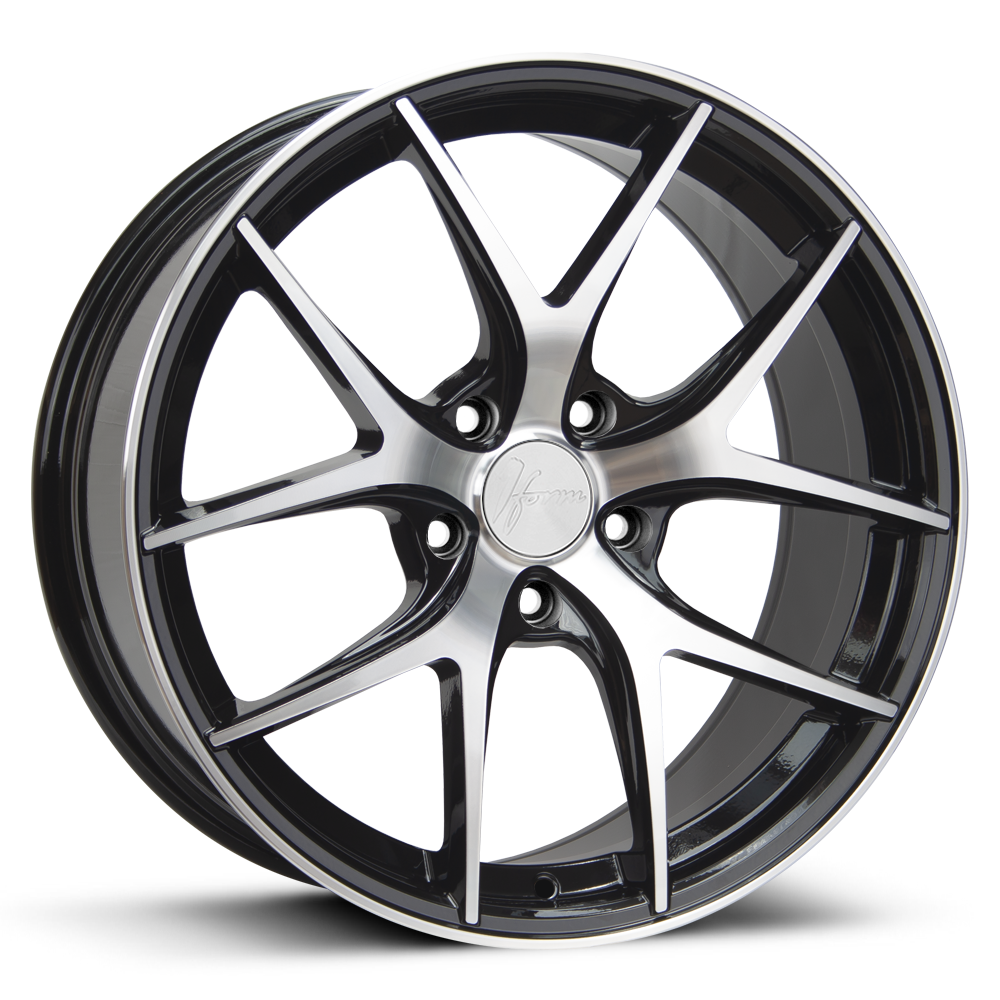 1Form Edition.9 (EDT.9) 18x8 ET35-45 5xBLANK Gloss Black with Polished Face