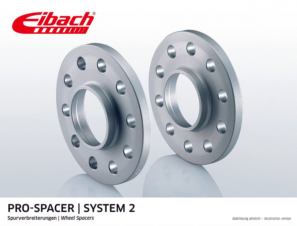 Eibach Pro-Spacer Kit (Pair Of Spacers) 18mm Per Spacer (System 2) S90-2-18-005 (Silver)