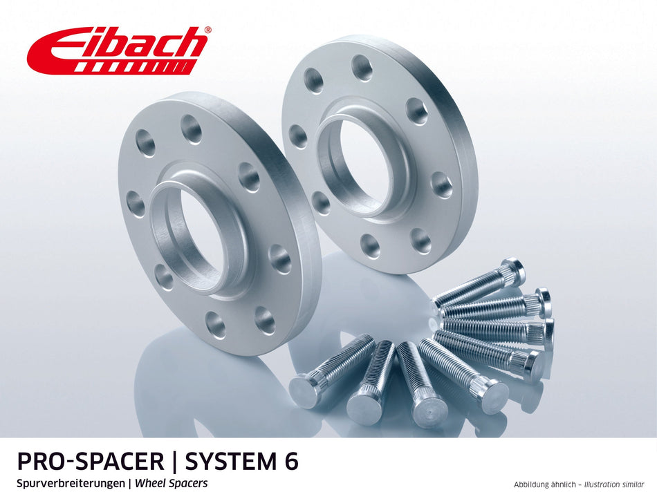 Eibach Pro-Spacer Kit (Pair Of Spacers) 15mm Per Spacer (System 6) S90-6-15-018-B (Black)