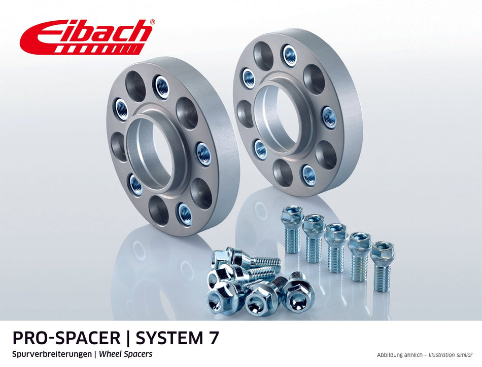 Eibach Pro-Spacer Kit (Pair Of Spacers) 20mm Per Spacer (System 7) S90-7-20-034 (Silver)