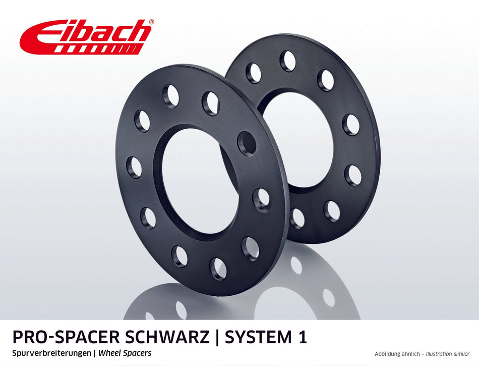 Eibach Pro-Spacer Kit (Pair Of Spacers) 5mm Per Spacer (System 1) S90-1-05-007-B (Black)