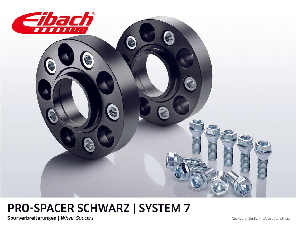 Eibach Pro-Spacer Kit (Pair Of Spacers) 30mm Per Spacer (System 7) S90-7-30-052-B (Black)