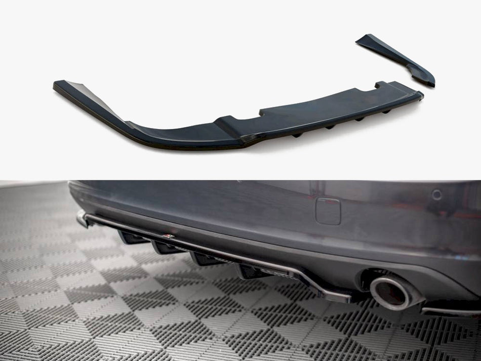 Maxton Design Rear Splitter V.1 (Vertical Bars) Volvo V90 Mk2 - VO-V90-2-RD1G+RSD1G - Image 1