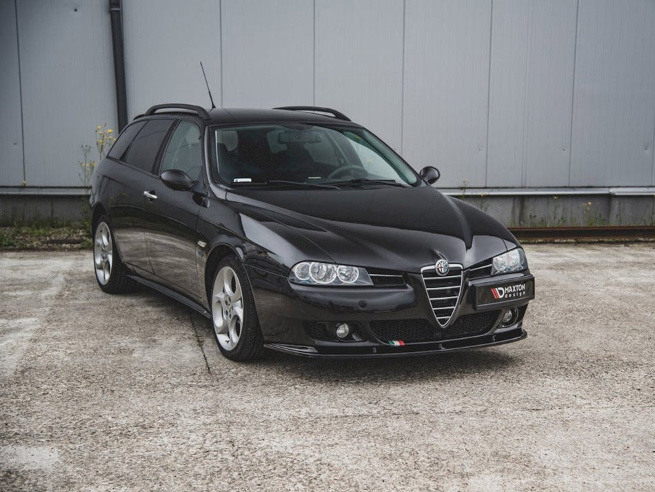 Maxton Design Front Splitter Alfa Romeo 156 Facelift (2003-2006) - Textured - AL-156F-FD1T - Image 2
