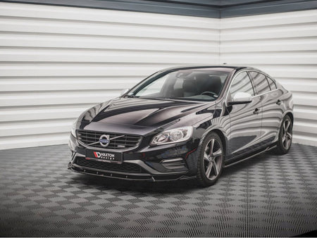 Maxton Design Front Splitter V1 Volvo S60 R-design MK2 (2014-2018) - VO-S60-2F-RDESIGN-FD1G - Image 2